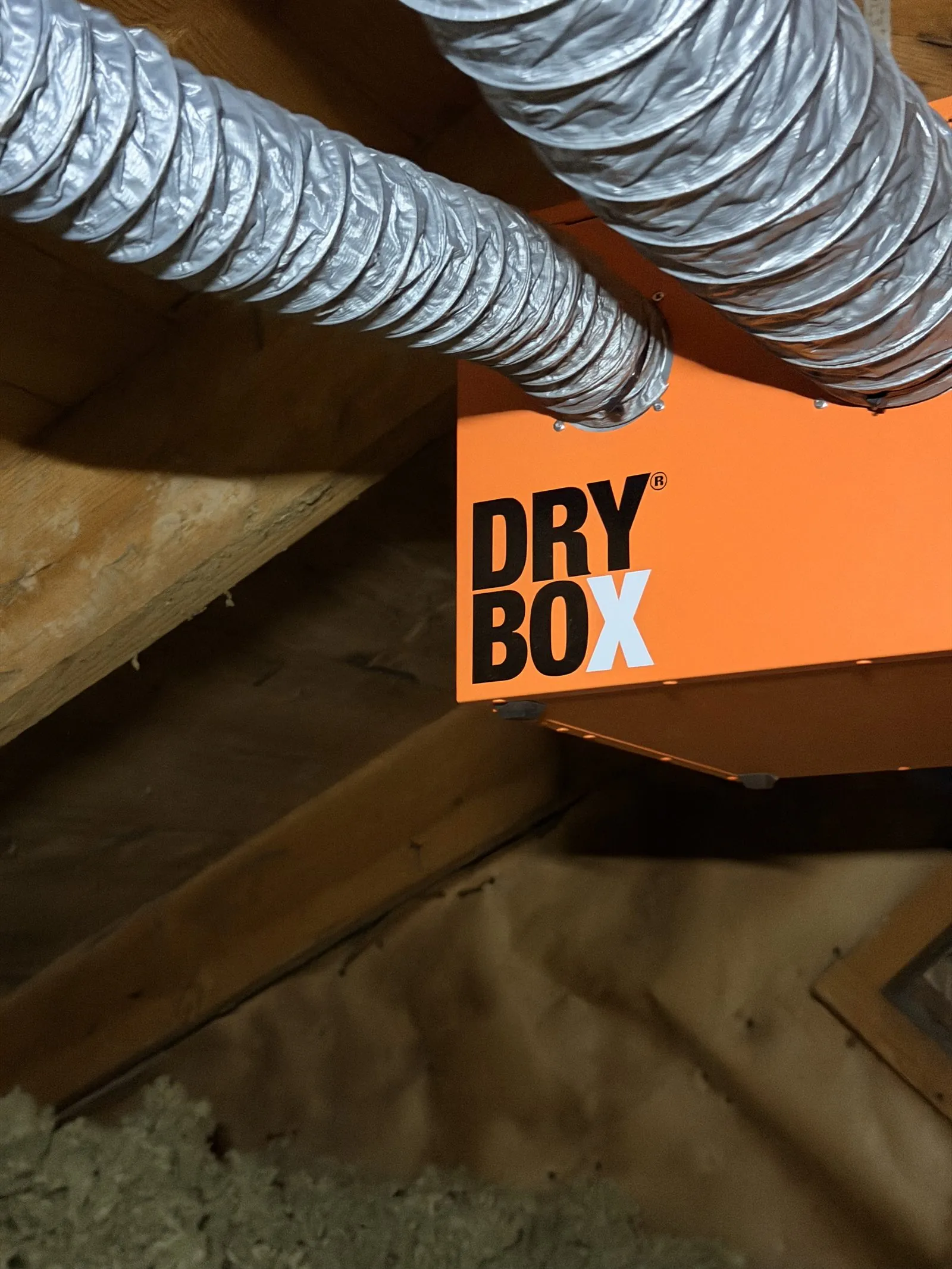 Installerad DryBox-avfuktare