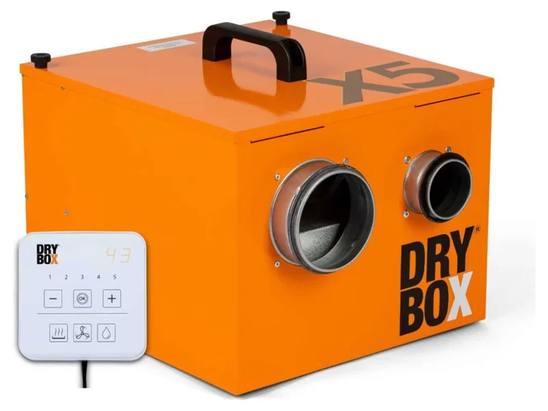Drybox X5, orange avfuktare med extern display